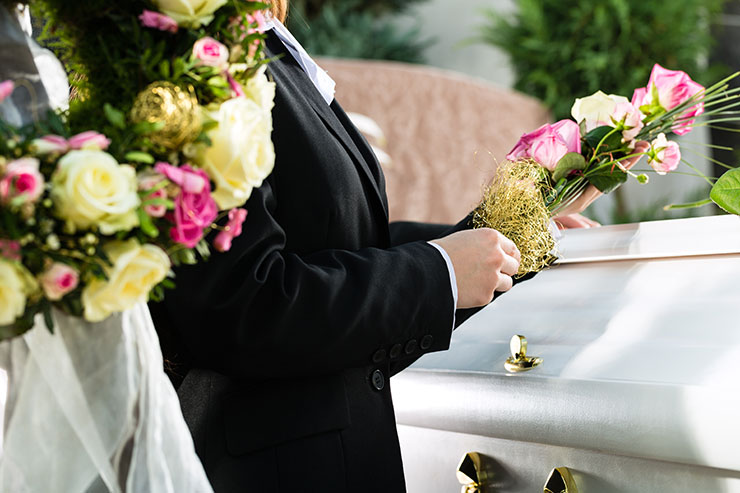 defilering gäst begravning